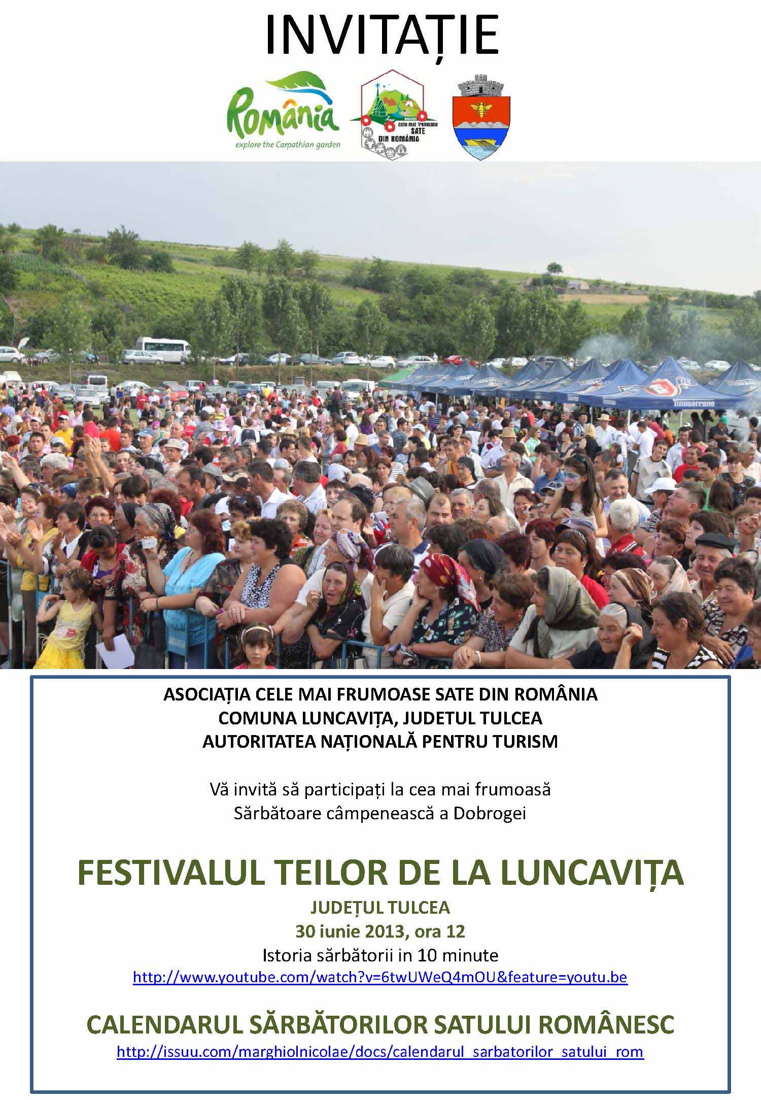 INVITATIE - FESTIVALUL FLORILOR DE TEI, LUNCAVIȚA, JUD. TULCEA_Page_2