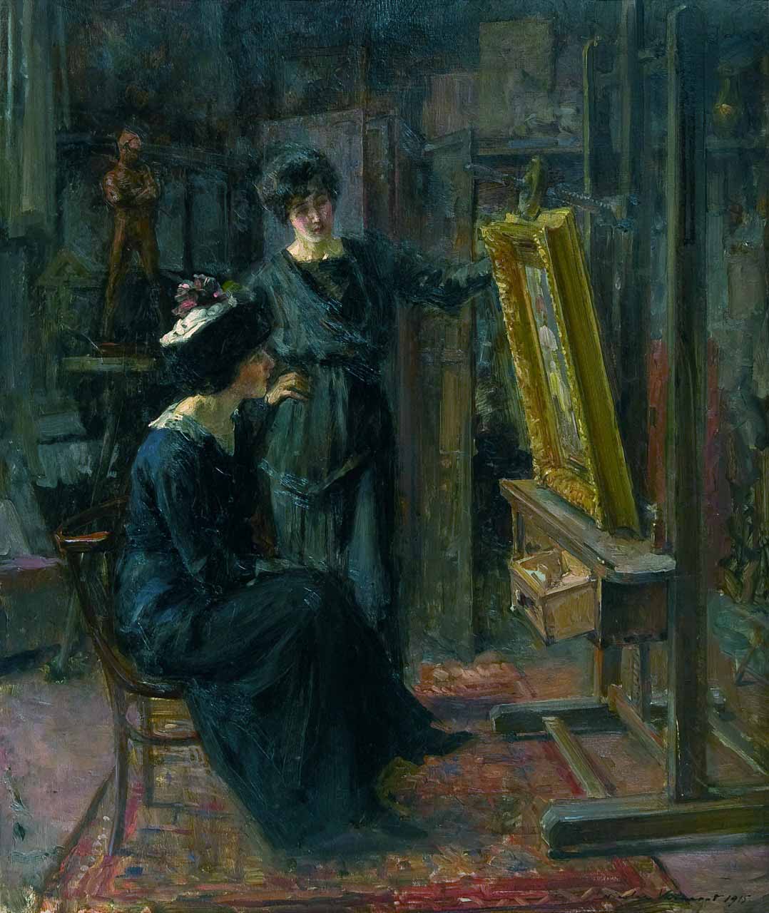 Nicolae Vermont - Femei in atelier, 1915