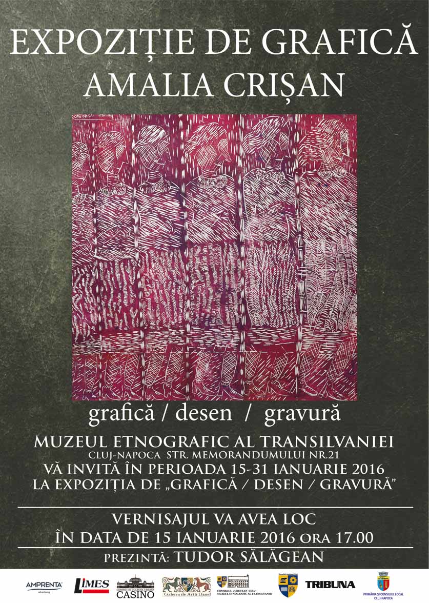 Afis Amalia Crisan 121 x 96 cm muzeu